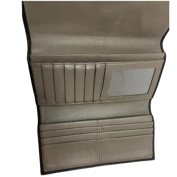 Vintage Coach Soho trifold black leather wallet - Picture 4 of 5